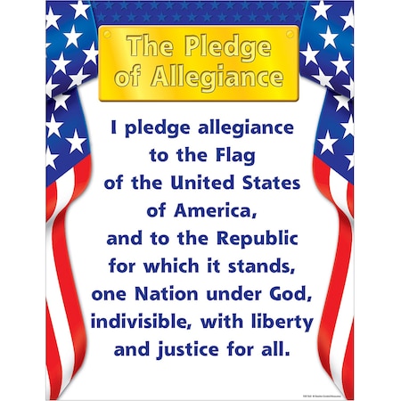 Teacher Created Resources Pledge of Allegiance Chart TCR7631